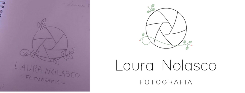 Laura Nolasco Fotografia logo por Lariz Santana Designer